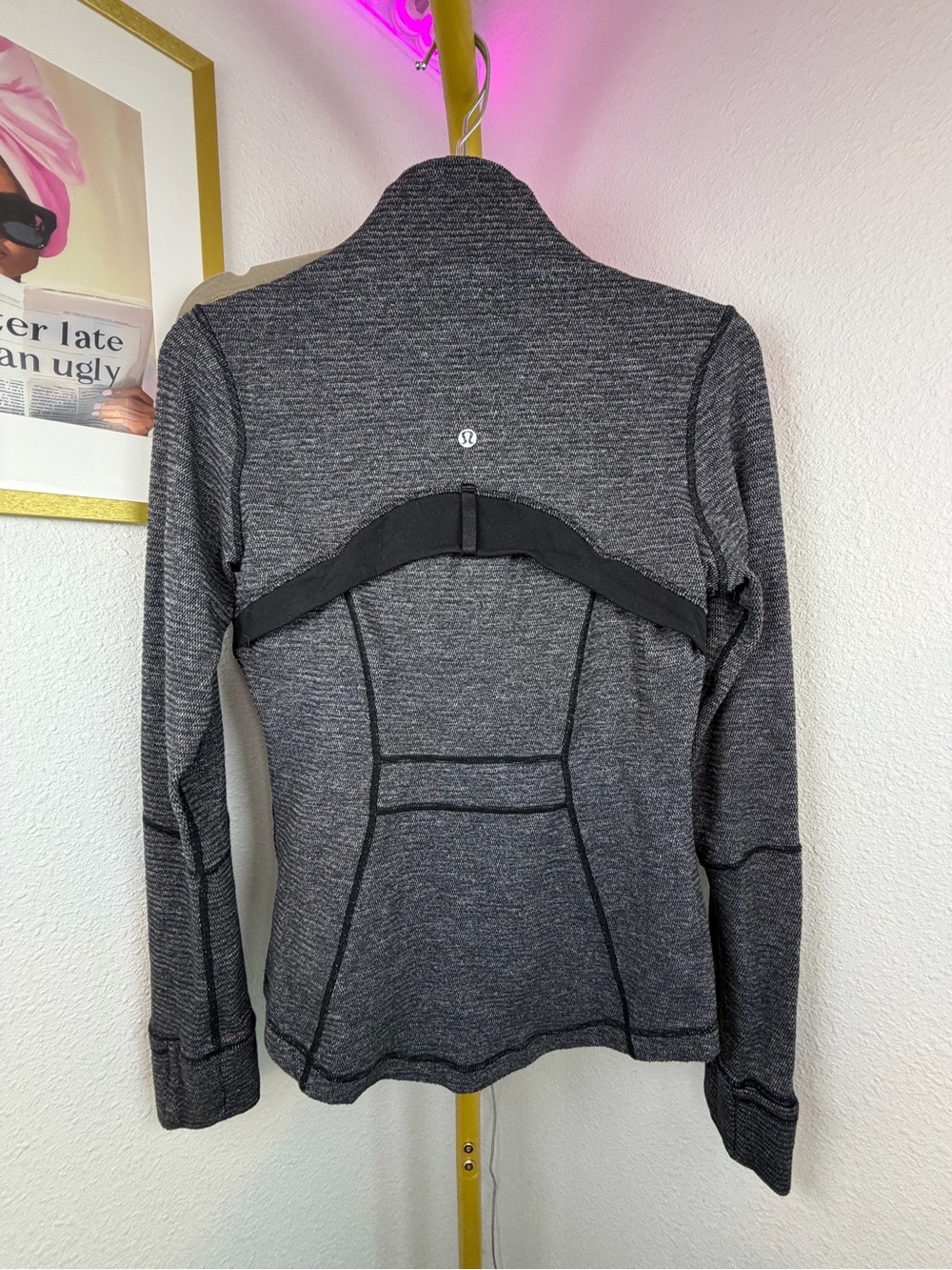 Lululemon Define Jacket - Charcoal Heathered Gray Full-Zip - Size 6